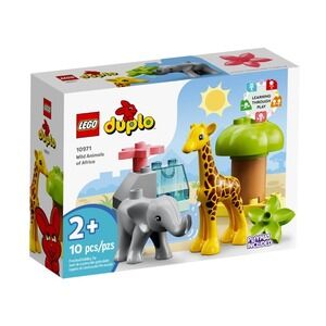 LEGO DUPLO Wild Animals of Africa 10971 Building Set Baby Elephant Giraffe 10pc